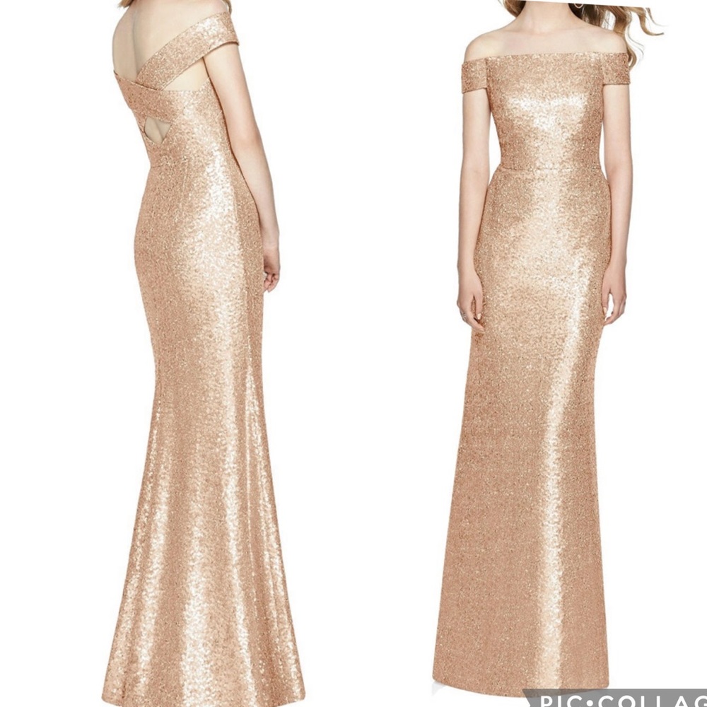 DESSY COLLECTION Vivian Diamond Sequin Dress size 2